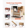 image:imageVEVOR Heavy Duty 2 Tier Platform Hand Truck 700 lbs 2 Tier Push Tool Cart with HighStrength Steel Utility Cart for Warehouse Garage Workshop Office445 x 266 x 421 in 1130 x 675 x 1070 mm