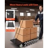 image:imageVEVOR Heavy Duty 2 Tier Platform Hand Truck 700 lbs 2 Tier Push Tool Cart with HighStrength Steel Utility Cart for Warehouse Garage Workshop Office600 x 276 x 429 in1525 x 700 x 1090 mm