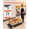 image:imageVEVOR Heavy Duty 2 Tier Platform Hand Truck 700 lbs 2 Tier Push Tool Cart with HighStrength Steel Utility Cart for Warehouse Garage Workshop Office600 x 276 x 429 in1525 x 700 x 1090 mm