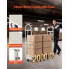 image:imageVEVOR Heavy Duty 2 Tier Platform Hand Truck 700 lbs 2 Tier Push Tool Cart with HighStrength Steel Utility Cart for Warehouse Garage Workshop Office600 x 161 x 595 in 1525 x 410 x 1510 mm