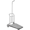 image:imageVEVOR Hotel Luggage Cart 1200 lbs Heavy Duty Bellman Cart with Stainless Steel Frame 8 in Rubber Wheels Black Carpeted Deck Commercial Luggage Carrier Rolling Trolley for HotelsResorts Rose Gold425x25x71in