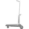 image:imageVEVOR Hotel Luggage Cart 1200 lbs Heavy Duty Bellman Cart with Stainless Steel Frame 8 in Rubber Wheels Black Carpeted Deck Commercial Luggage Carrier Rolling Trolley for HotelsResorts Rose Gold425x25x71in