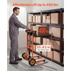 image:imageVEVOR Hydraulic Material Lift Winch Stacker 450 lbs Load Capacity 354 Max Lifting Height Pallet Truck Dolly with Fork Lift Table Foldable amp Portable Pallet Jack Table Cart Orange amp Black