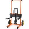 image:imageVEVOR Hydraulic Material Lift Winch Stacker 450 lbs Load Capacity 394 Max Lifting Height Pallet Truck Dolly with Fork Lift Table Foldable amp Portable Pallet Jack Table Cart Orange amp Black