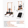 image:imageVEVOR Hydraulic Material Lift Winch Stacker 450 lbs Load Capacity 394 Max Lifting Height Pallet Truck Dolly with Fork Lift Table Foldable amp Portable Pallet Jack Table Cart Orange amp Black