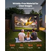 image:imageVEVOR Inflatable Movie Screen 14 FT Inflatable Projector Screen for Outside with Blower and Carrying Bag FrontRear Projection Oxford Fabric Blow Up Screen for Outdoor Parties Backyard Movie Night20 Feet
