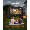 image:imageVEVOR Inflatable Movie Screen 14 FT Inflatable Projector Screen for Outside with Blower and Carrying Bag FrontRear Projection Oxford Fabric Blow Up Screen for Outdoor Parties Backyard Movie NightQCZJ16FTD