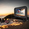 image:imageVEVOR Inflatable Movie Screen 14 FT Inflatable Projector Screen for Outside with Blower and Carrying Bag FrontRear Projection Oxford Fabric Blow Up Screen for Outdoor Parties Backyard Movie Night14 Feet