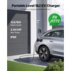 image:imageVEVOR Level 2 Tesla Charger 32 Amp Adjustable Current 240V Portable Home Electric Car EV Charger with 25 ft Charging Cable NEMA 1450P Plug LCD Display NACS Connector for Tesla Model YX3S97 x 38 x 23 in