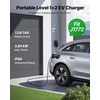 image:imageVEVOR Level 2 Tesla Charger 32 Amp Adjustable Current 240V Portable Home Electric Car EV Charger with 25 ft Charging Cable NEMA 1450P Plug LCD Display NACS Connector for Tesla Model YX3S16 Amp