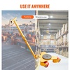image:imageVEVOR Machinery Skate Dolly 6614 LBS3T Industrial Machinery Mover with Handle Carbon Steel Machinery Moving Skate with 3 360 Swivel PU Wheels 360 Rotation NonSlip Cap for Warehouse Workshop