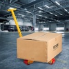 image:imageVEVOR Machinery Skate Dolly 6614 LBS3T Industrial Machinery Mover with Handle Carbon Steel Machinery Moving Skate with 3 360 Swivel PU Wheels 360 Rotation NonSlip Cap for Warehouse Workshop