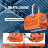image:imageVEVOR Magnetic Lid Lifter Dolly 1320 lbs Pulling Capacity Steel Dolly with Heavy Duty Magnet Lift and 2 Wheels Adjustable Handle N42 Neodymium Foldable and Portable for Lifting Manhole Covers220 lbs100 kg Magnetic Lifter