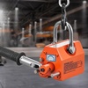 image:imageVEVOR Magnetic Lid Lifter Dolly 1320 lbs Pulling Capacity Steel Dolly with Heavy Duty Magnet Lift and 2 Wheels Adjustable Handle N42 Neodymium Foldable and Portable for Lifting Manhole Covers220 lbs100 kg Magnetic Lifter