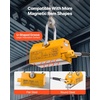 image:imageVEVOR Magnetic Lid Lifter Dolly 1320 lbs Pulling Capacity Steel Dolly with Heavy Duty Magnet Lift and 2 Wheels Adjustable Handle N42 Neodymium Foldable and Portable for Lifting Manhole Covers2200 lbs1000 kg Magnetic Lifter