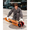 image:imageVEVOR Magnetic Lid Lifter Dolly 1320 lbs Pulling Capacity Steel Dolly with Heavy Duty Magnet Lift and 2 Wheels Adjustable Handle N42 Neodymium Foldable and Portable for Lifting Manhole Covers1320 lbs600 kg Lid Lifter Dolly