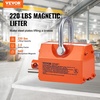 image:imageVEVOR Magnetic Lid Lifter Dolly 1320 lbs Pulling Capacity Steel Dolly with Heavy Duty Magnet Lift and 2 Wheels Adjustable Handle N42 Neodymium Foldable and Portable for Lifting Manhole Covers220 lbs100 kg Magnetic Lifter
