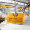 image:imageVEVOR Magnetic Lid Lifter Dolly 1320 lbs Pulling Capacity Steel Dolly with Heavy Duty Magnet Lift and 2 Wheels Adjustable Handle N42 Neodymium Foldable and Portable for Lifting Manhole Covers2200 lbs1000 kg Magnetic Lifter