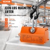 image:imageVEVOR Magnetic Lifter 4400lbs2000kg Pulling Capacity 25 Safety Factor Neodymium amp Steel Lifting Magnet with Release Permanent Lift Magnets Heavy Duty Magnet for Hoist Shop Crane Block Board1320 lbs600 kg