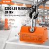 image:imageVEVOR Magnetic Lifter 4400lbs2000kg Pulling Capacity 25 Safety Factor Neodymium amp Steel Lifting Magnet with Release Permanent Lift Magnets Heavy Duty Magnet for Hoist Shop Crane Block Board2200 lbs1000 kg