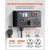 image:imageVEVOR Manual EV Charging Switch NEMA 1030 Splitter Switch for Dryer amp EV 24A Max 240V Manual Power Distribution with Circuit Breaker RealTime Display HandOperated Selector Plug and Play ETL