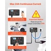 image:imageVEVOR Manual EV Charging Switch NEMA 1030 Splitter Switch for Dryer amp EV 24A Max 240V Manual Power Distribution with Circuit Breaker RealTime Display HandOperated Selector Plug and Play ETL