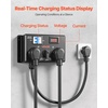 image:imageVEVOR Manual EV Charging Switch NEMA 1030 Splitter Switch for Dryer amp EV 24A Max 240V Manual Power Distribution with Circuit Breaker RealTime Display HandOperated Selector Plug and Play ETL