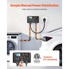 image:imageVEVOR Manual EV Charging Switch NEMA 1430P to 1430R amp 1450R Splitter Switch for Dryer amp EV 24A Max 240V Manual Power Distribution with Circuit Breaker HandOperated Selector Plug and Play ETL