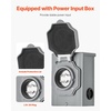 image:imageVEVOR Manual Transfer 30Amp 6Circuit Prewired Generator Transfer Kit with NEMA L1430P Power Inlet Box DoubleThrow NEMA 3R Mechanical Watt Meter for 7500W Generators30 Amp  10 Circuit