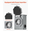 image:imageVEVOR Manual Transfer 30Amp 6Circuit Prewired Generator Transfer Kit with NEMA L1430P Power Inlet Box DoubleThrow NEMA 3R Mechanical Watt Meter for 7500W Generators50 Amp  10 Circuit