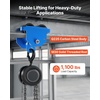 image:imageVEVOR Manual Trolley 1100 lbs05 Ton Capacity Push Beam Trolley with Dual Wheels Adjustable for IBeam Flange Width 21 to 55 Heavy Duty Carbon Steel Garage Hoist for Straight amp Curved I Beam