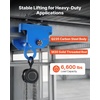 image:imageVEVOR Manual Trolley 6600 lbs3 Ton Load Capacity Push Beam Trolley with Dual Wheels Adjustable for IBeam Flange Width 25 to 8 Heavy Duty Carbon Steel Garage Hoist for Straight amp Curved I Beam