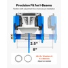 image:imageVEVOR Manual Trolley 6600 lbs3 Ton Load Capacity Push Beam Trolley with Dual Wheels Adjustable for IBeam Flange Width 25 to 8 Heavy Duty Carbon Steel Garage Hoist for Straight amp Curved I Beam