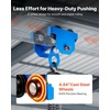 image:imageVEVOR Manual Trolley 6600 lbs3 Ton Load Capacity Push Beam Trolley with Dual Wheels Adjustable for IBeam Flange Width 25 to 8 Heavy Duty Carbon Steel Garage Hoist for Straight amp Curved I Beam