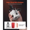 image:imageVEVOR Manual Wire Stripping Machine 0061 in Portable Copper Stripper with Hand Crank or Drill Powered 64Mn Quenched Blades 45 Steel Rollers ABS amp PC Wire Peeler for Scrap Copper RecyclingHand Crank or Drill Powered