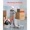 image:imageVEVOR Material Lift Winch Stacker 400 lbs Capacity Pallet Truck Dolly 511 in Max Lifting Height Manual Winch Stacker Multifunctional Manual Pallet Truck Stacker with Wheels and Adjustable Plate400lbs
