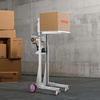 image:imageVEVOR Material Lift Winch Stacker 400 lbs Capacity Pallet Truck Dolly 511 in Max Lifting Height Manual Winch Stacker Multifunctional Manual Pallet Truck Stacker with Wheels and Adjustable Plate400lbs
