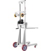 image:imageVEVOR Material Lift Winch Stacker 400 lbs Capacity Pallet Truck Dolly 511 in Max Lifting Height Manual Winch Stacker Multifunctional Manual Pallet Truck Stacker with Wheels and Adjustable Plate400lbs