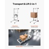 image:imageVEVOR Material Lift Winch Stacker 551 lbs Capacity Heavy Duty Pallet Truck Dolly with Adjustable Forks amp 6Wheel System 70 inch Max Lifting Height Industrial Manual Pallet Truck Dolly551 lbs