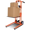image:imageVEVOR Material Lift Winch Stacker 551 lbs Capacity Heavy Duty Pallet Truck Dolly with Adjustable Forks amp 6Wheel System 70 inch Max Lifting Height Industrial Manual Pallet Truck Dolly330 lbs