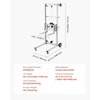 image:imageVEVOR Material Lift Winch Stacker 551 lbs Capacity Heavy Duty Pallet Truck Dolly with Adjustable Forks amp 6Wheel System 70 inch Max Lifting Height Industrial Manual Pallet Truck Dolly551 lbs