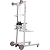 image:imageVEVOR Material Lift Winch Stacker 551 lbs Capacity Heavy Duty Pallet Truck Dolly with Adjustable Forks amp 6Wheel System 70 inch Max Lifting Height Industrial Manual Pallet Truck Dolly551 lbs