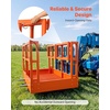image:imageVEVOR Mesh Telehandler Work Platform 48 x 715 Inch Man Safety Basket 2000 lbs Capacity Forklift Telehandler Attachment Safety Cage Heavy Duty Carbon Steel for Most Aerial Jobs Lifting Loader