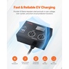 image:imageVEVOR NEMA Splitter for Dryer and EV 3Color LED Indicator 240V Smart Power Distribution with NEMA 1450 Plug Two NEMA 1450 Outlets 34 in LCD Screen Max 40A Dryer EV Tested to ETL StandardNEMA 1430P to 1430R1450R