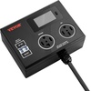 image:imageVEVOR NEMA Splitter for Dryer and EV 3Color LED Indicator 240V Smart Power Distribution with NEMA 1450 Plug Two NEMA 1450 Outlets 34 in LCD Screen Max 40A Dryer EV Tested to ETL StandardNEMA 1430P to 1430R1450R