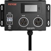 image:imageVEVOR NEMA Splitter for Dryer and EV 3Color LED Indicator 240V Smart Power Distribution with NEMA 1450 Plug Two NEMA 1450 Outlets 34 in LCD Screen Max 40A Dryer EV Tested to ETL StandardNEMA 1030P to 1030R2
