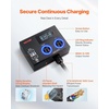 image:imageVEVOR NEMA Splitter for Dryer and EV 3Color LED Indicator 240V Smart Power Distribution with NEMA 1450 Plug Two NEMA 1450 Outlets 34 in LCD Screen Max 40A Dryer EV Tested to ETL StandardNEMA 1450P to 1450R2