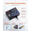 image:imageVEVOR NEMA Splitter for Dryer and EV 3Color LED Indicator 240V Smart Power Distribution with NEMA 1450 Plug Two NEMA 1450 Outlets 34 in LCD Screen Max 40A Dryer EV Tested to ETL StandardNEMA 1430P to 1430R1450R