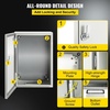 image:imageVEVOR NEMA Steel Enclosure 12 x 12 x 8 NEMA 4X Steel Electrical BoxIP66 Waterproof amp DustproofOutdoorIndoor Electrical Junction Boxwith Mounting Plate12 x 8 x 6