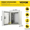image:imageVEVOR NEMA Steel Enclosure 12 x 12 x 8 NEMA 4X Steel Electrical BoxIP66 Waterproof amp DustproofOutdoorIndoor Electrical Junction Boxwith Mounting Plate10 x 8 x 6